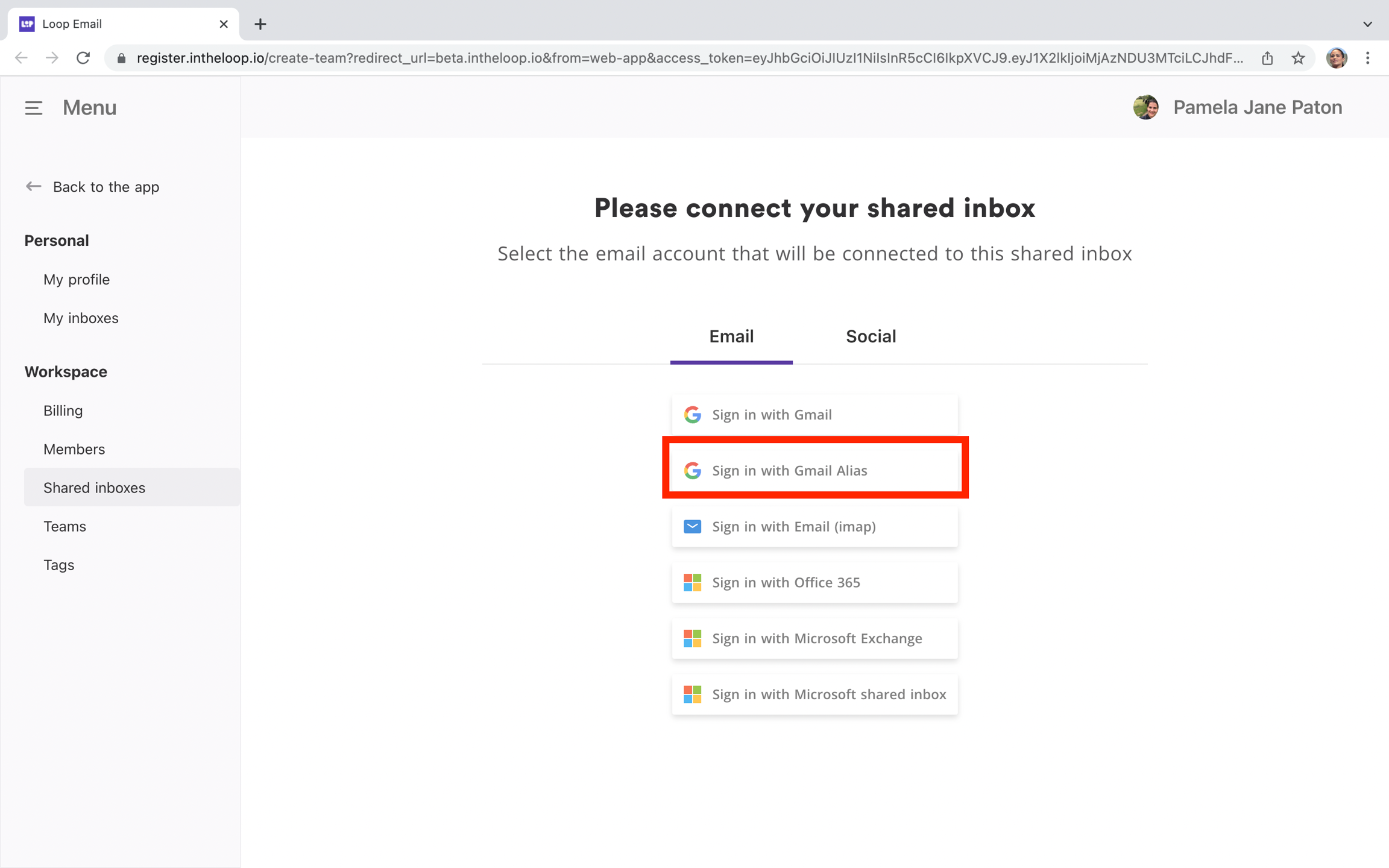 How do I set up a Shared Inbox? | Loop Email - Help